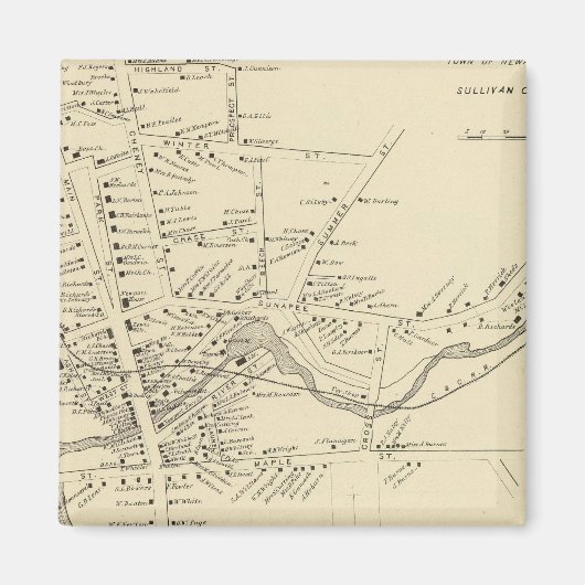 Newport, Sullivan Co Magneet (Voorkant)