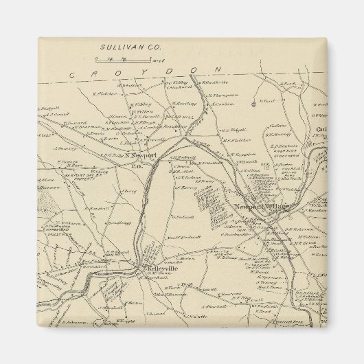 Newport, Sullivan Co Magneet (Voorkant)