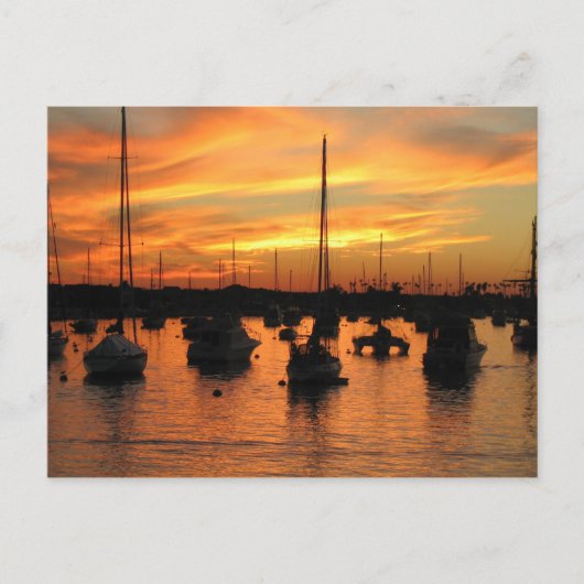 Newport Sunset Briefkaart (Voorkant)