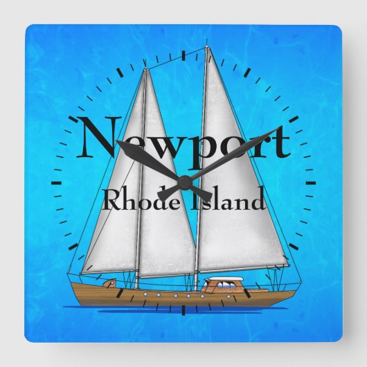 Newport Vierkante Klok (Voorkant)
