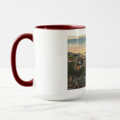 Newport VT Lake Memphremagog 1940s  stijl Mok (Links)