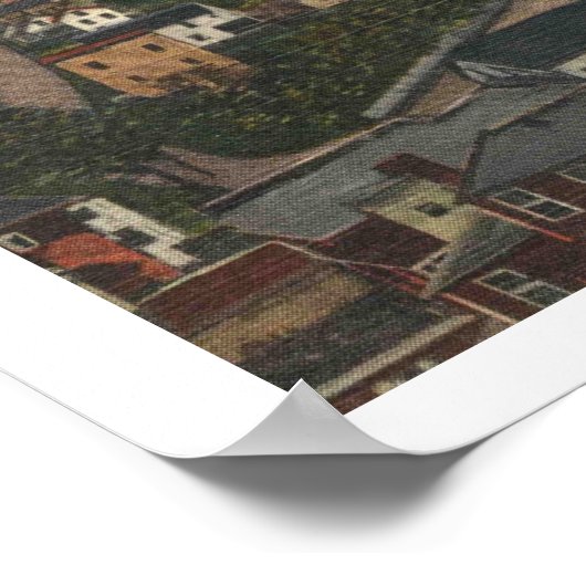 Newport VT Lake Memphremagog 1940s  stijl Poster (Hoek)