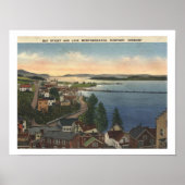 Newport VT Lake Memphremagog 1940s  stijl Poster (Voorkant)