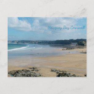 Newquay Bay beaches Cornwall England Briefkaart