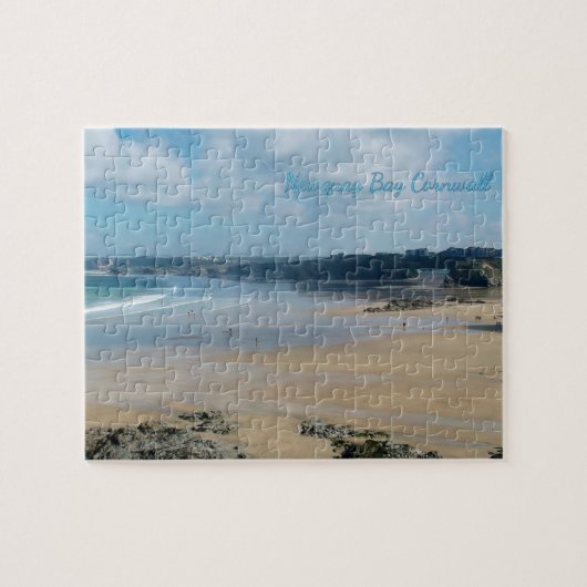 Newquay Bay beaches Cornwall England Legpuzzel (Horizontaal)