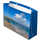 Newquay Bay in de zomer Groot Cadeauzakje (Achterkant Gekanteld)