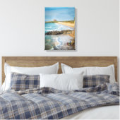Newquay Fistral Beach at Sunset Canvas Afdruk (Insitu (Slaapkamer))