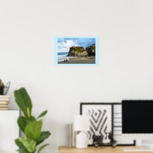 Newquay strand in Cornwall Poster (Thuiskantoor)