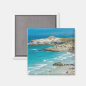 Newquay-strand in North Cornwall Magneet (Voorkant / Achterkant)