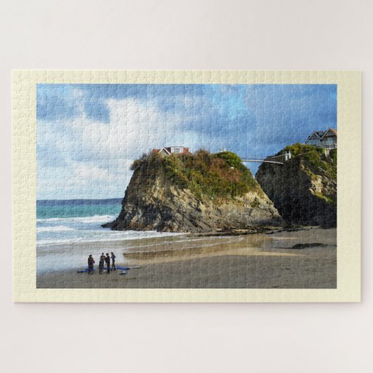Newquay-strand op Cornwall Legpuzzel (Horizontaal)
