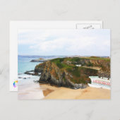 Newquay strand , Verenigd Koninkrijk Briefkaart (Voorkant / Achterkant)
