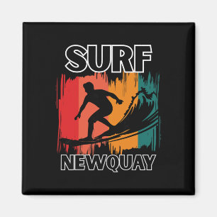Newquay Surf Retro Cornwall Surfen En Strand Sfeer Magneet