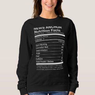 News Anchor Nutrition werkt grappig Trui