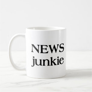 news junkie sleutelhanger koffiemok