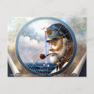 NEWS & Map Captain/Decor Sea Captain Briefkaart