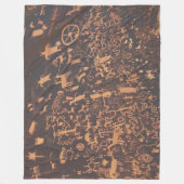 News Paper Rock Canyonlands National Park, Utah Fleece Deken (Voorkant)