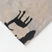 News Paper Rock Petroglyphs Fleece Deken (Hoek)