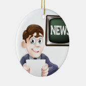 News reporter keramisch ornament (Rechts)