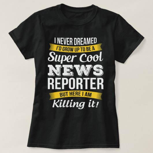 News Reporter T-shirt (Design voorkant)