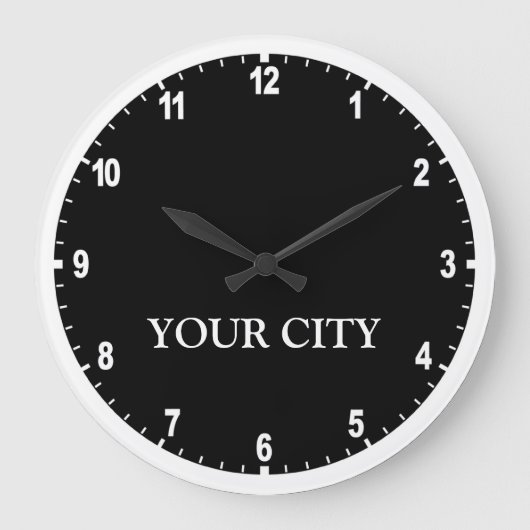 News Room Clock (Donker) Grote Klok (Voorkant)