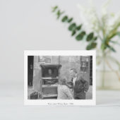 News stand, Bilbao, Spanje, 1985. Briefkaart (Staand voorkant)