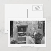 News stand, Bilbao, Spanje, 1985. Briefkaart (Voorkant / Achterkant)