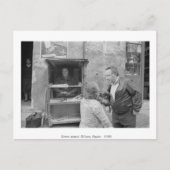 News stand, Bilbao, Spanje, 1985. Briefkaart (Voorkant)