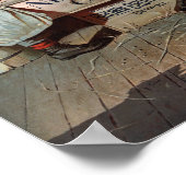 Newsboy Cigars Vintage Poster teruggezet (Hoek)