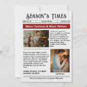 Newsletter Arch Photo Collage Christmas Feestdagenkaart (Voorkant)