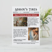 Newsletter Arch Photo Collage Christmas Feestdagenkaart (Staand voorkant)