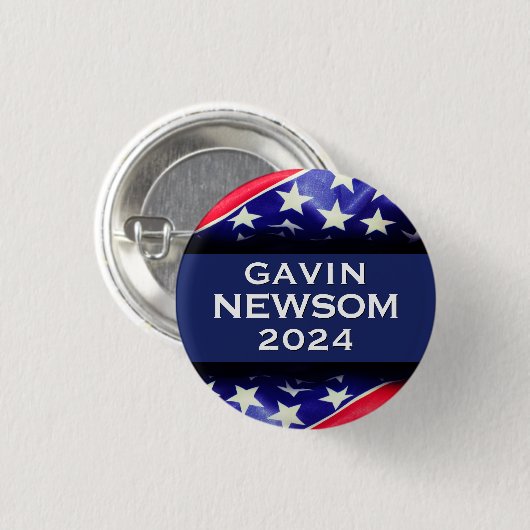 NEWSOM 2024 Campaign Button (Voorkant /achterkant)