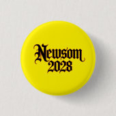 Newsom 2028 Gotische stijl Button (Voorkant)