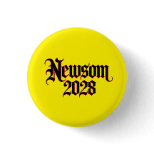 Newsom 2028 Gotische stijl Button