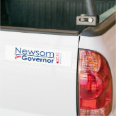 Newsom voor gouverneur bumpersticker (Op Truck)
