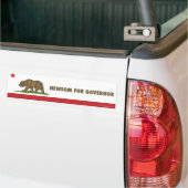 Newsom voor gouverneur California vlag Bumpersticker (Op Truck)