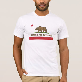 Newsom voor gouverneur t-shirt