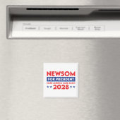 Newsom voor President Make America Care Again 2028 Magneet (Insitu (Vaatwasser))