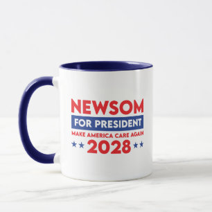 Newsom voor President Make America Care Again 2028 Mok