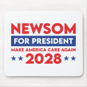 Newsom voor President Make America Care Again 2028 Muismat