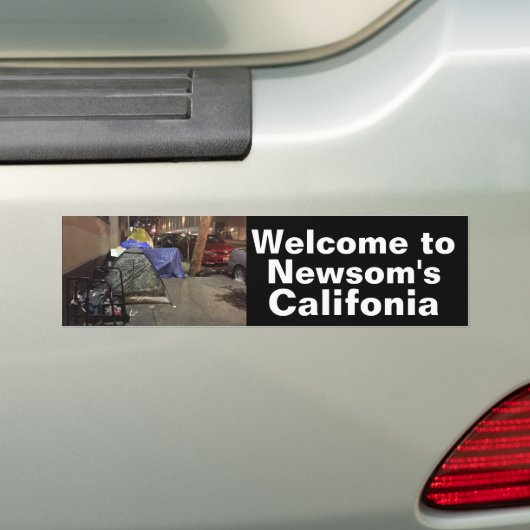 Newsom's California Bumpersticker (Op auto)