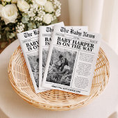 Newspaper Baby Expecting Pregnancy Announcement