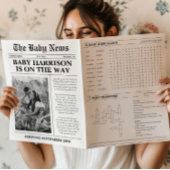 Newspaper Baby Expecting Pregnancy Announcement