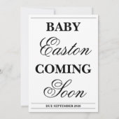 Newspaper Baby Expecting Pregnancy Announcement Kaart (Achterkant)