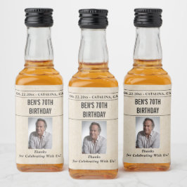 Newspaper Birthday News Funny Humorous Men 70th Likeurfles Etiket