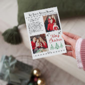Newspaper Family Photo Newsletter Christmas Feestdagenkaart