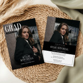 Newspaper Hoesje Afstuderen Uitnodiging