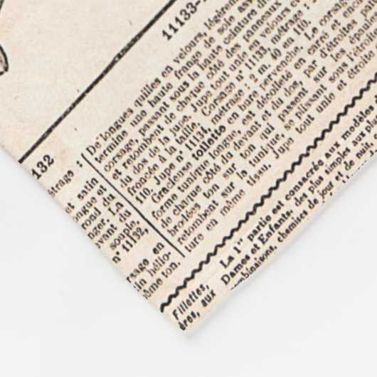 Newspaper pages with antique advertising. Woman's  Fleece Deken (Hoek)