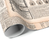 Newspaper pagina's met anti-advertentie. Woman's  Cadeaupapier (Rol Hoek)