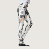 Newspaper Print Leggings (Rechts)