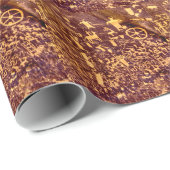 Newspaper Rock American Indian Utah Cadeaupapier (Rol Hoek)